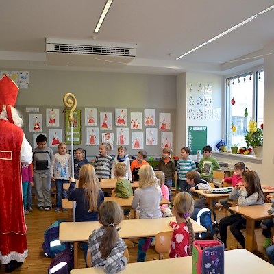 Nikolausbesuch in der Schule